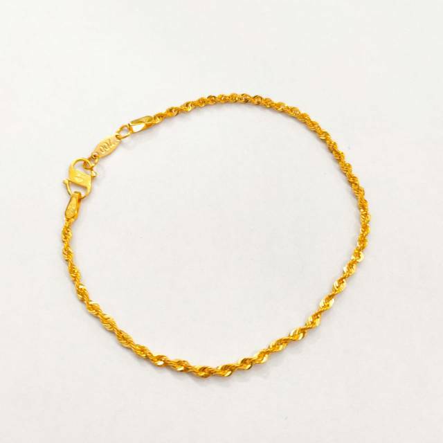 gelang korea emas asli kadar 700 model baru korean style helang minimalis gelang tangan wanita