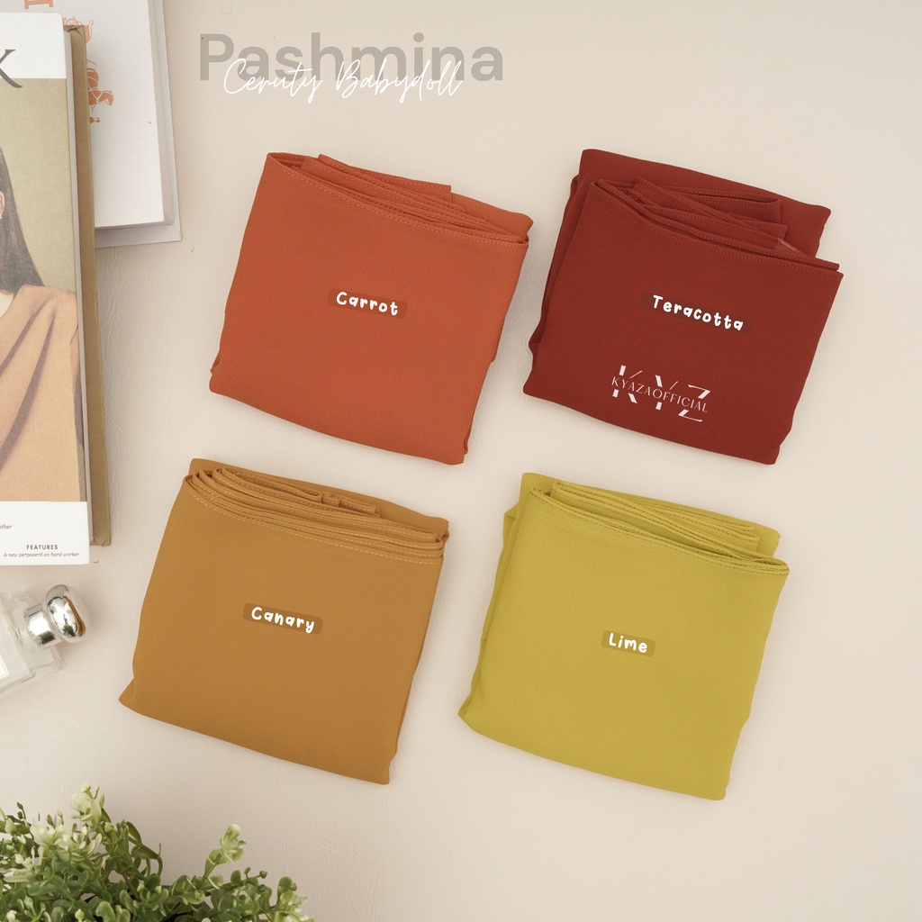 Pashmina Ceruty Babydoll Import (Jahit Tepi) Part 1-5