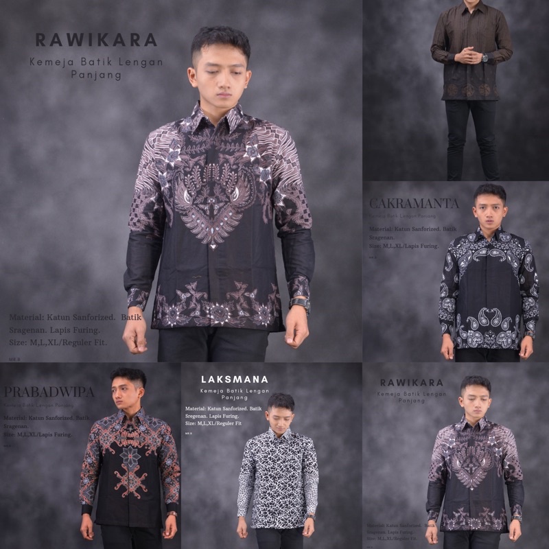 Baju Batik Lengan panjang pria • Baju batik pria lengan panjang sragenan