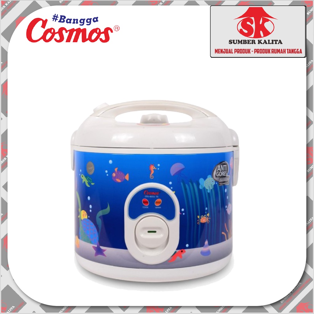 MAGIC COM / RICE COOKER 2 LITER COSMOS HARMOND, CRJ 6031 N