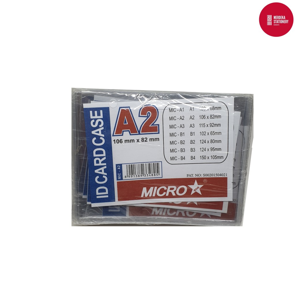 

(ISI 20)Mika ID Card Case/Name Tag Microstar/Micro Star A2 106mmx82mm