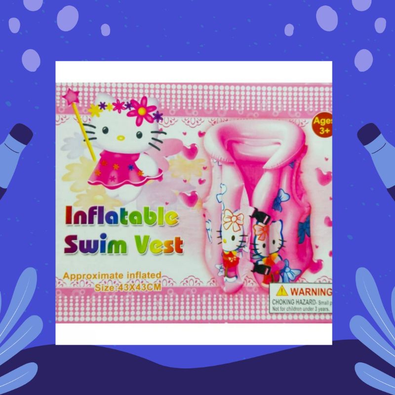 Pelmpung Anak Swim Vest Hello Kitty Kecil
