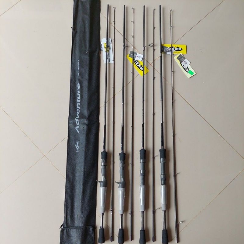 joran spining dan bc storm adventure gen 1 4-10lb 6-12lb 8-17lb 10-20lb 198cm