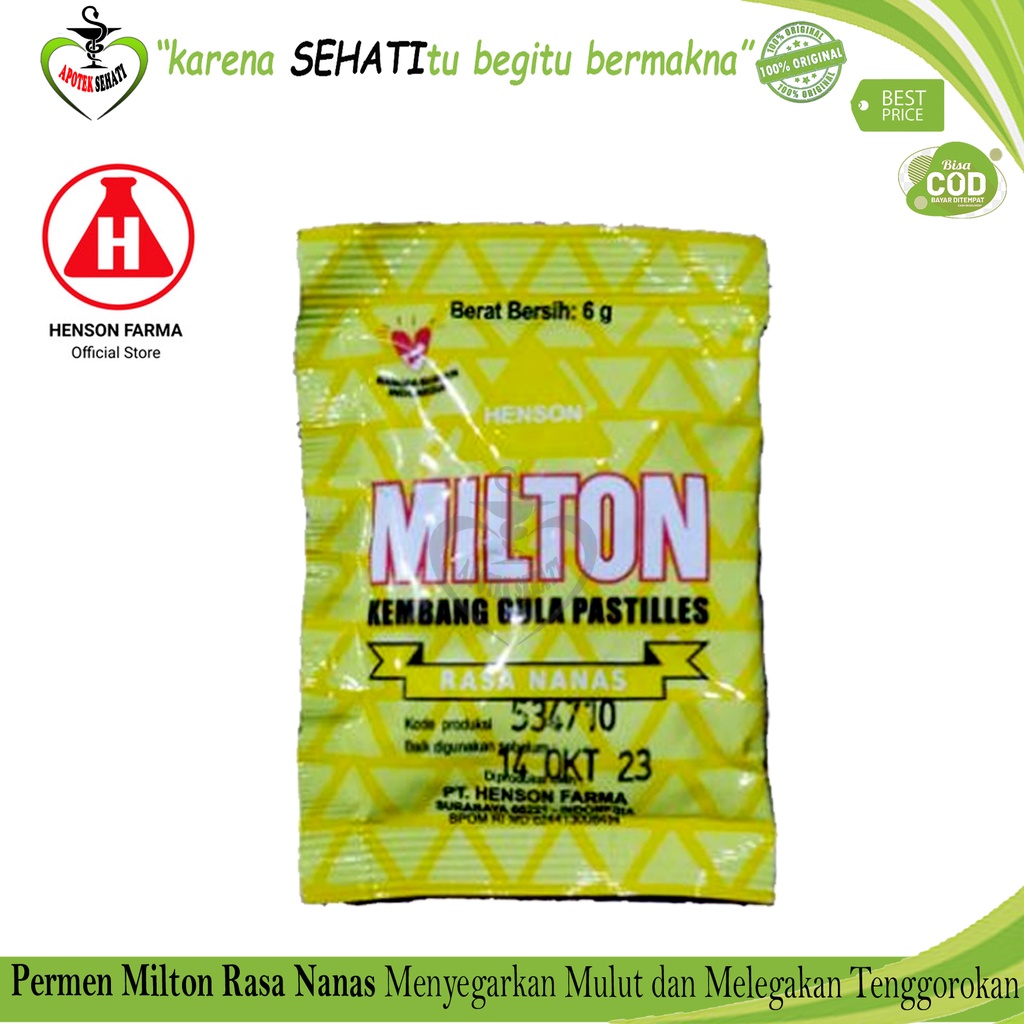 Milton Permen Sachet All Varian Milton Pastiles Candy