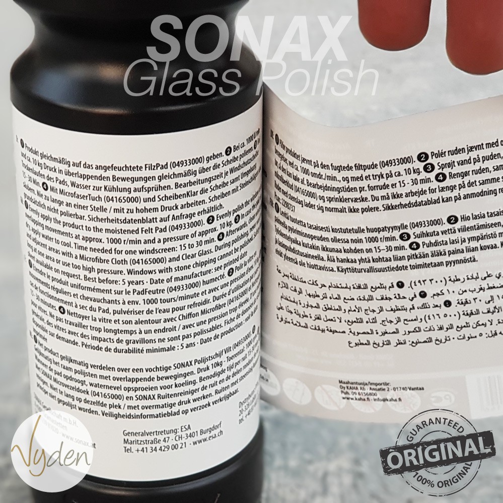 Untuk hapus baret di Kaca Mobil SONAX ProfiLine Glass Polish 50ml Ecer MURAH