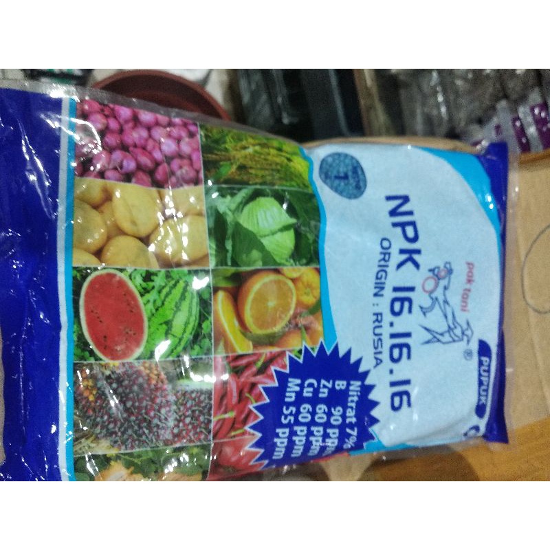 PUPUK NPK 16-16-16 RUSIA 1 Kg