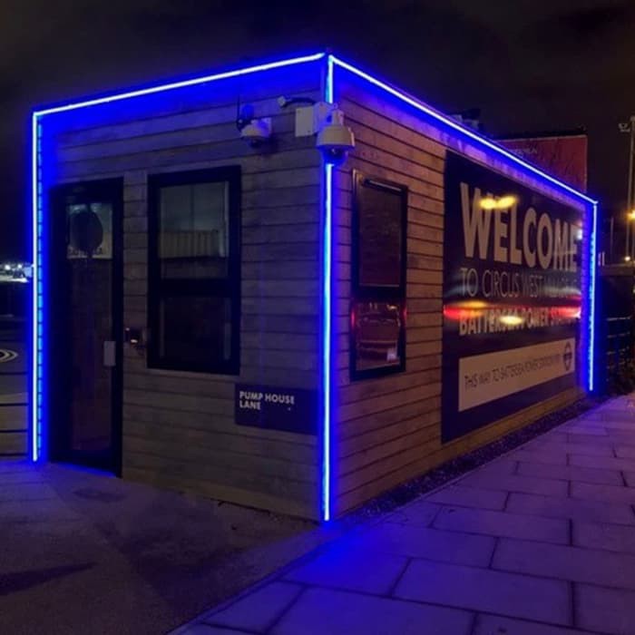 Lampu Led neon flexible Rope light Custom Warna Biru / Blue meteran (belum termasuk colokan)