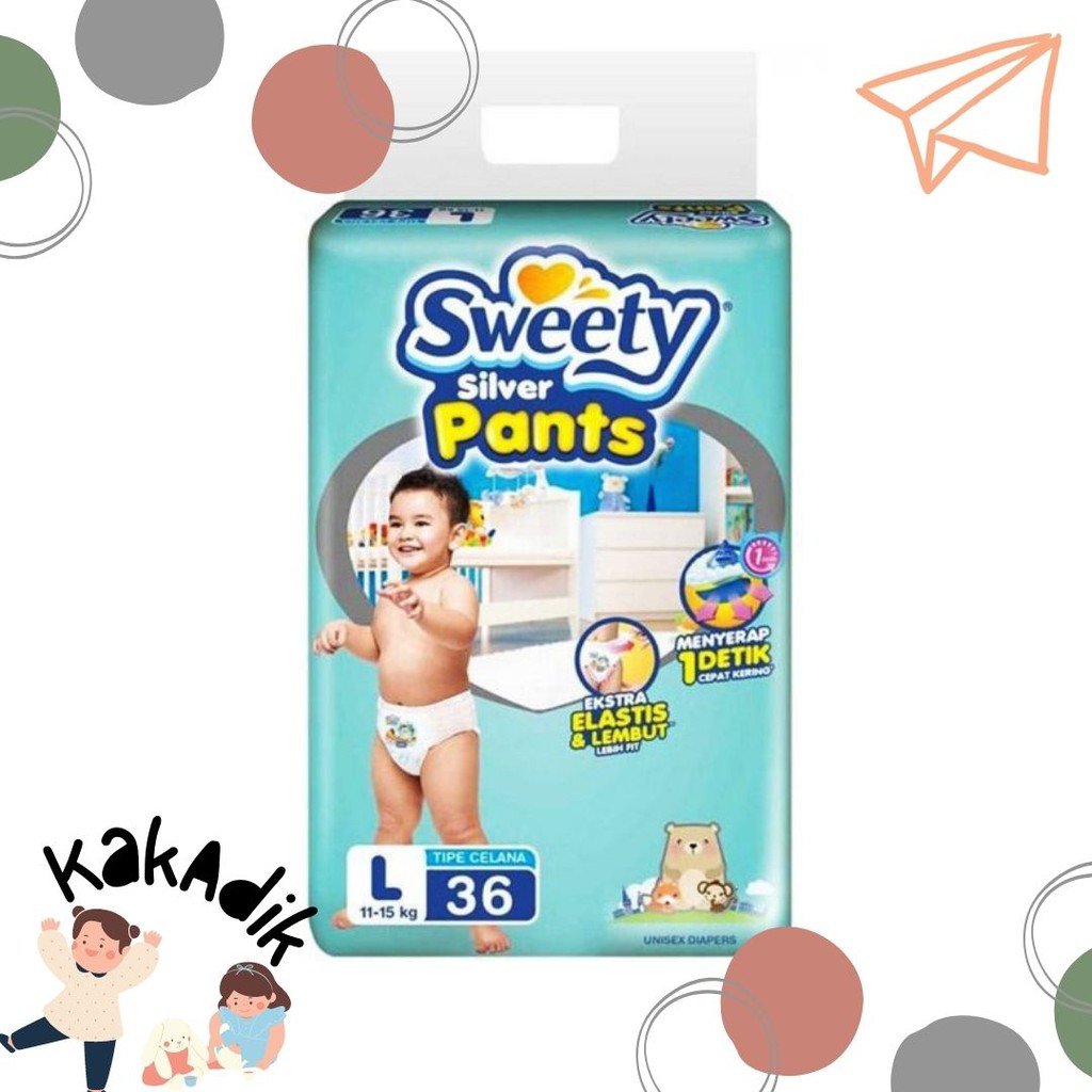 Popok Sweety Silver Pants L-36