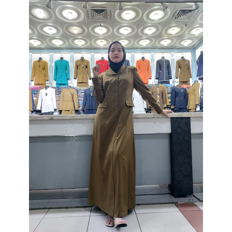 Gamis Pemda /gamis khaki /gamis Pemda aceh
