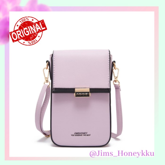 Tas Selempang Wanita Jims Honey Lula Slinga Bag mini hp Kuning B0G8 Kekinian Bisa Cod Viral 2021 FYP