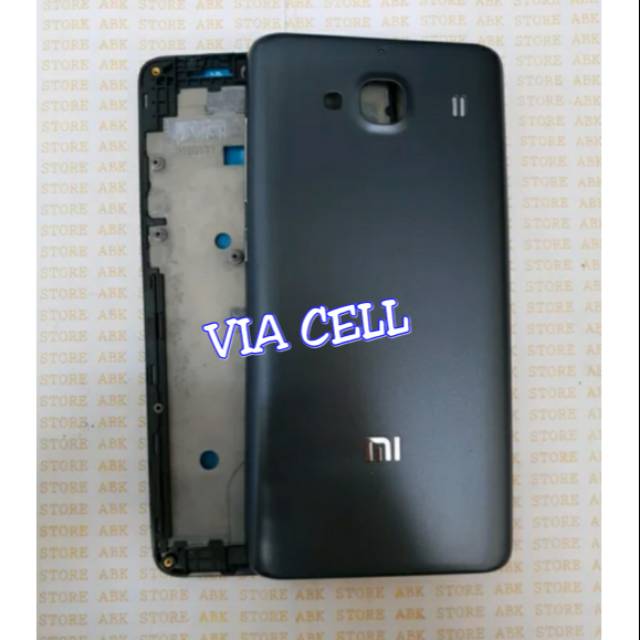 HOUSING CASING CASSING FULLSET XIAOMI REDMI 2 PRIME 2PRIME KESING BACK DOOR PLUS FRAME LCD