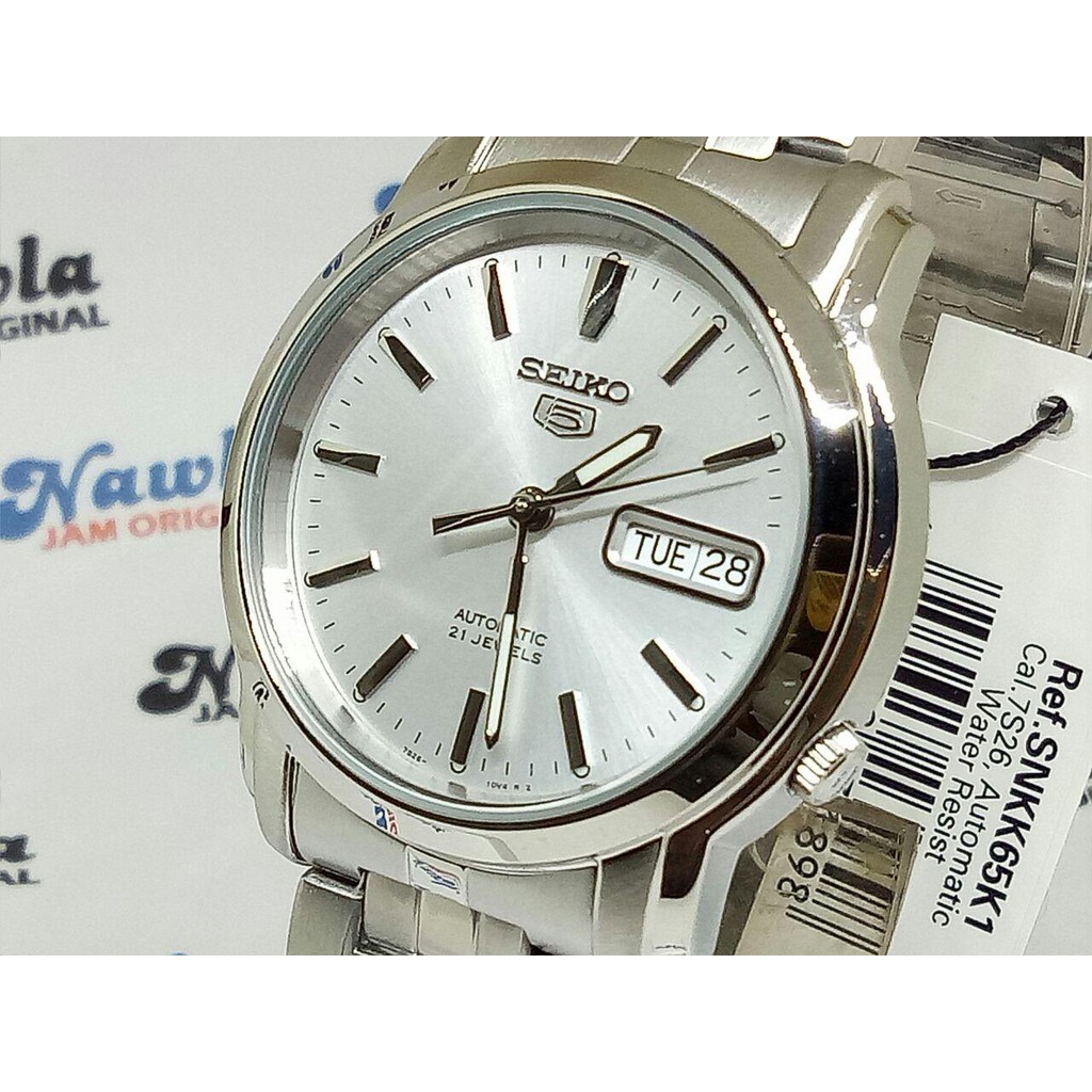 Seiko 5 SNKK65K1 Automatic Silver Dial - Jam Tangan Pria SNKK65