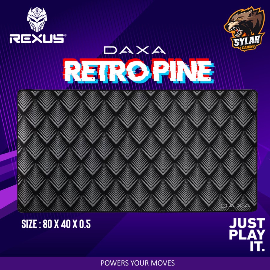 Rexus Daxa Retro Pine Silver XL Cloth Gaming Mousepad