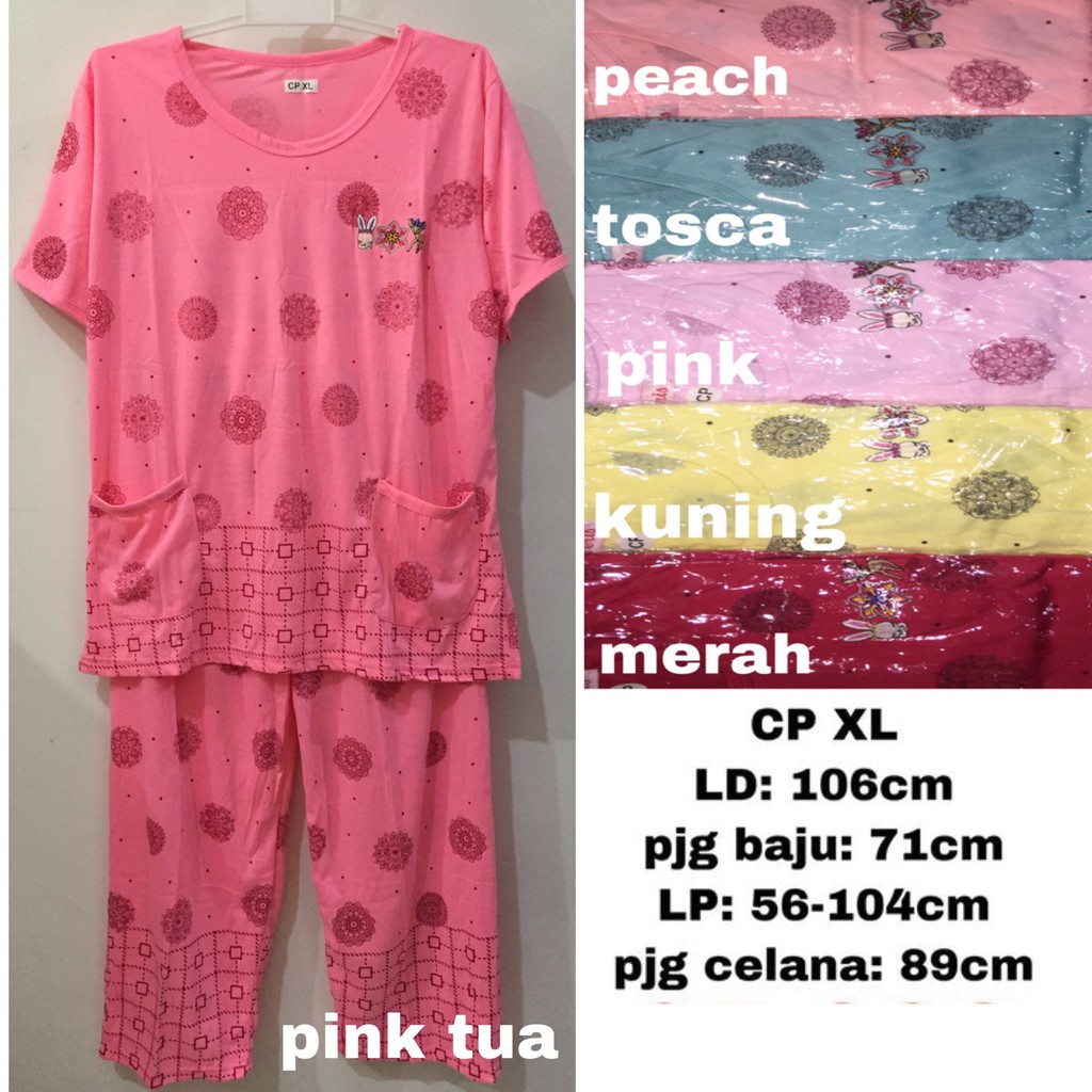 BAJU TIDUR BERIS CP XL - rabbit x deer