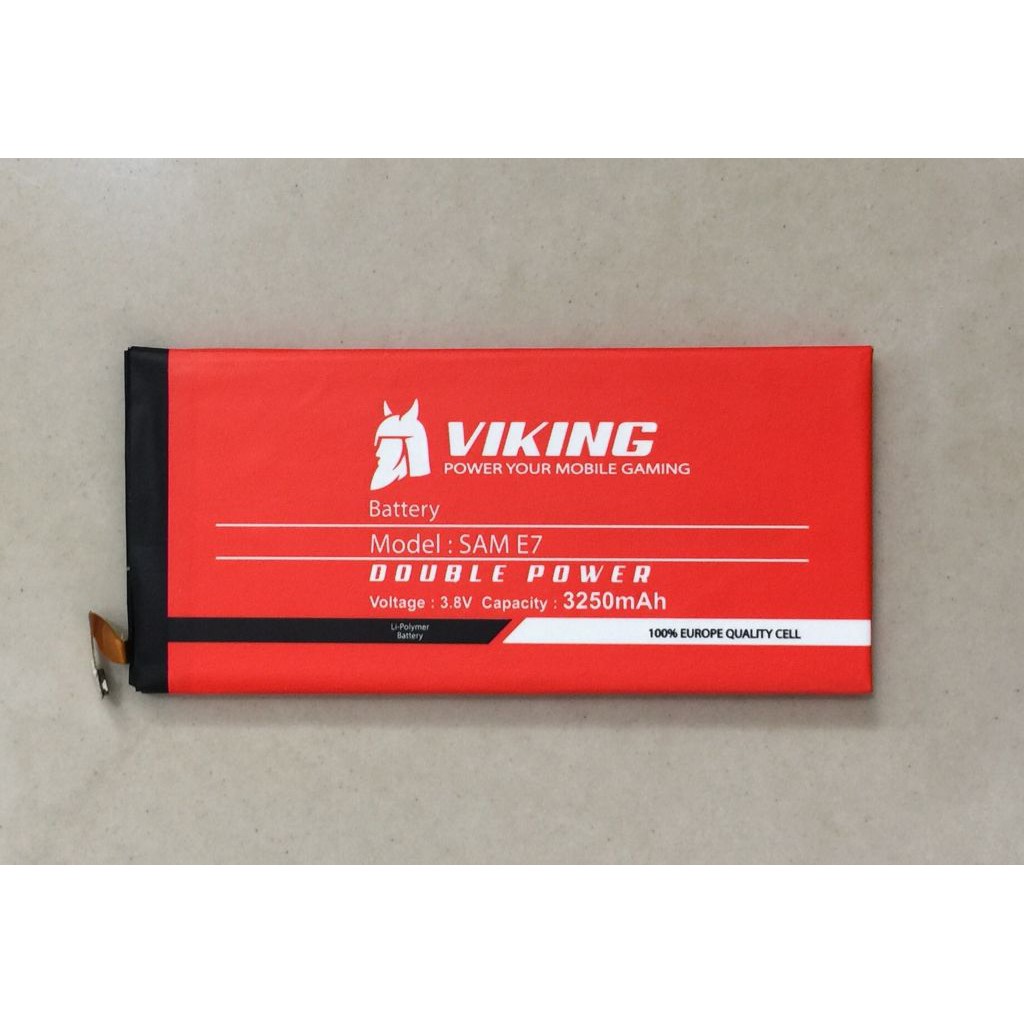 Baterai Viking Samsung Galaxy E7 3250mAh Double Power Batre Batere