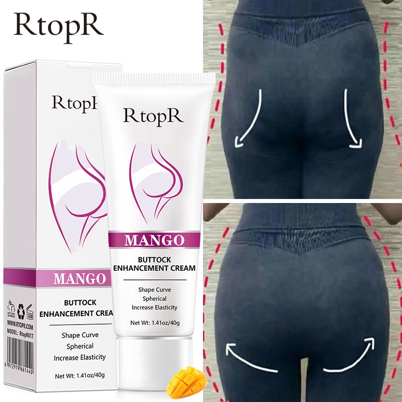 RtopR Sexy Buttock Enhancement Cream Body Skin Care Hip Firming Cream Whitening Moisturizing Anti-Aging Buttock Treatment Mango