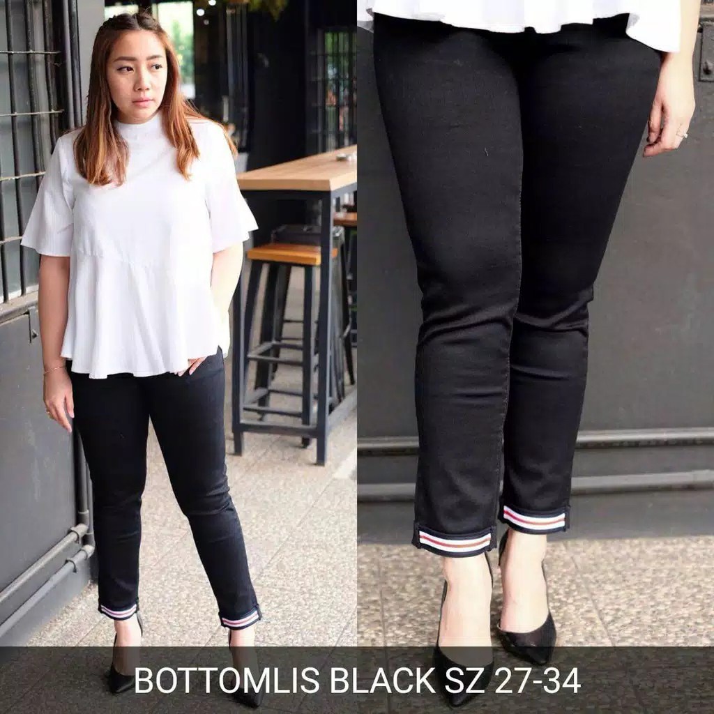 CELANA 7/9 HITAM POLOS SUPER JUMBO BIGSIZE