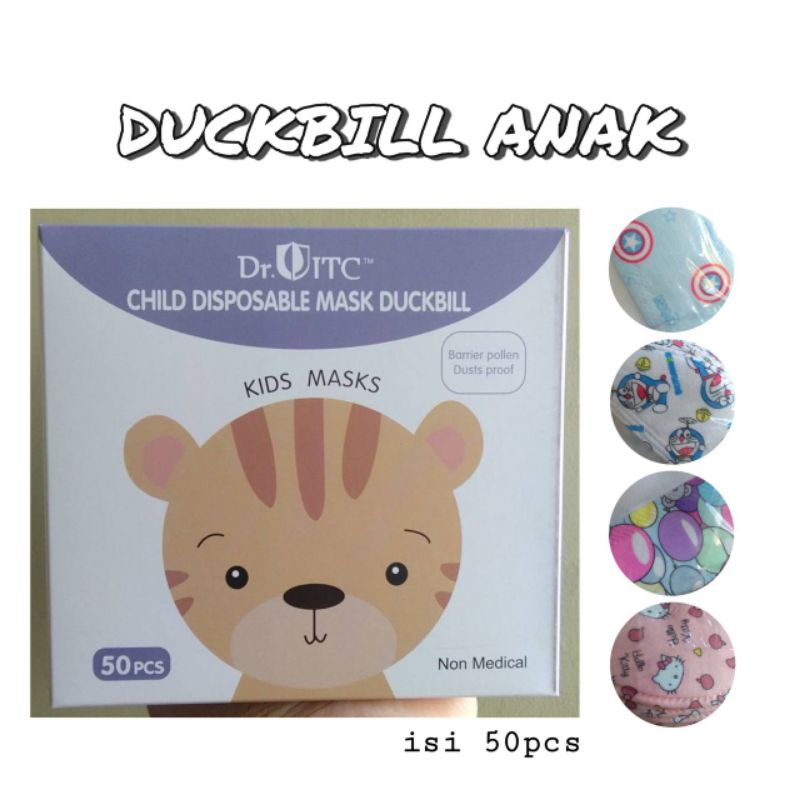 BLESSHOP Masker Duckbil Anak Box DB isi 50