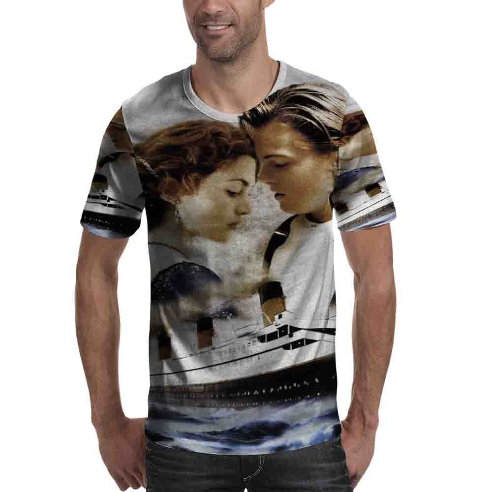 Fullprint Tshirt Titanic Kaos Bahan Polyester