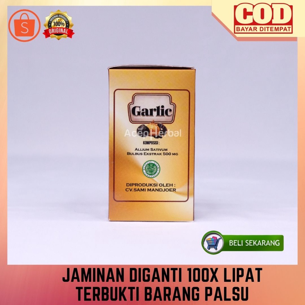 Obat Penurun Darah Tinggi Alami Bertestimoni - Obat Cegah Darah Tinggi, Hipertensi - Obat Sakit Kepala, Sesak Napas, Migran, Nyeri Dada, Badan Lemas, Pusing Akibat Tekanan Darah Tinggi Menahun Berkhasiat dgn Garlic Kapsul Bawag Hitam Tanpa Efek Samping-5
