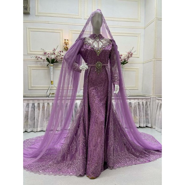 Gaun pengantin slim full payet/wedding dress