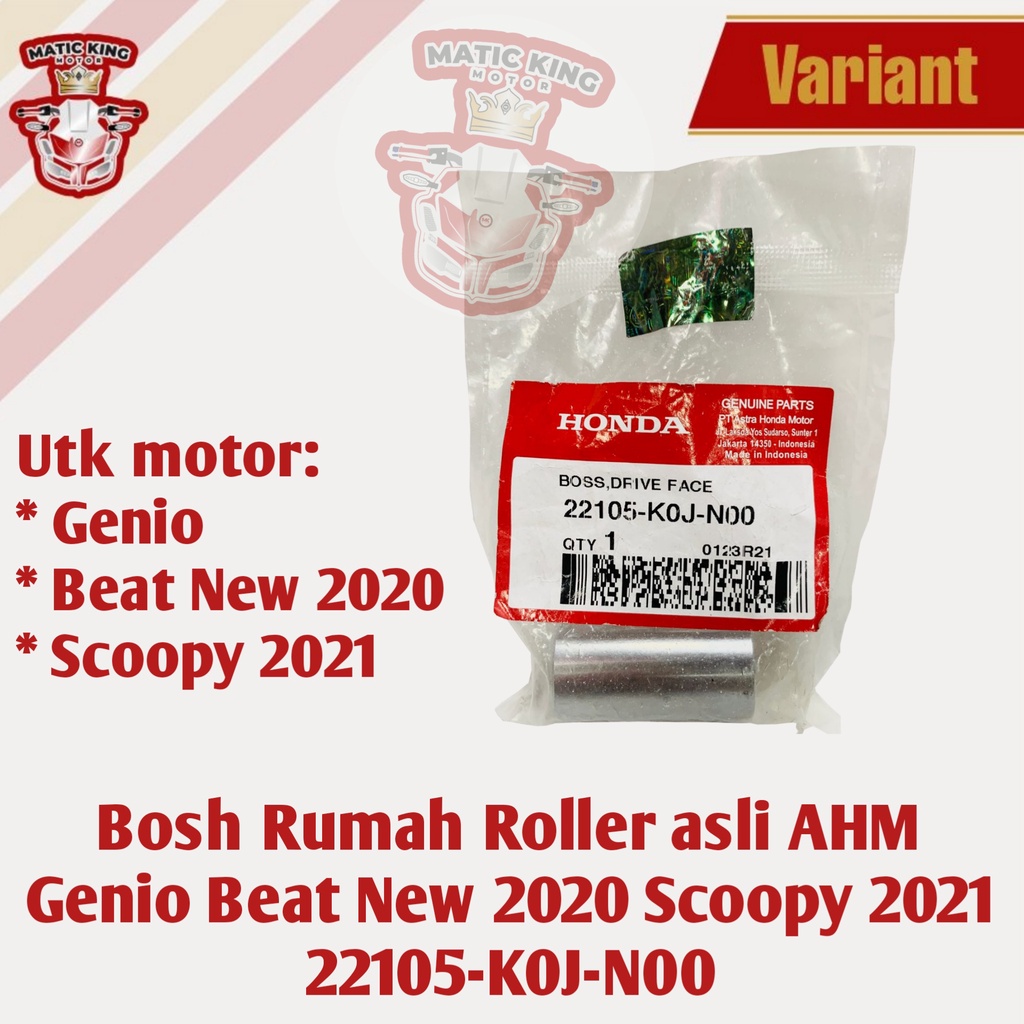 Boss Bosh  rumah roller Honda Genio Beat New 2020 Scoopy 2021 asli AHM 22105-K0J-N00