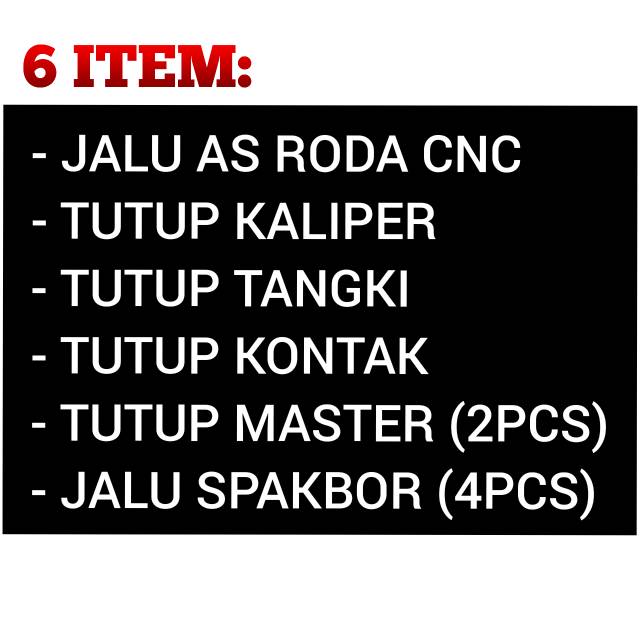 PAKET VARIASI YAMAHA NMAX 6 ITEM