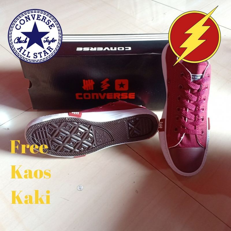 Sepatu Converse All Star Undefeated Pendek Unisex Grade Ori Vietnam Sepatu Sekolah Converse All Star