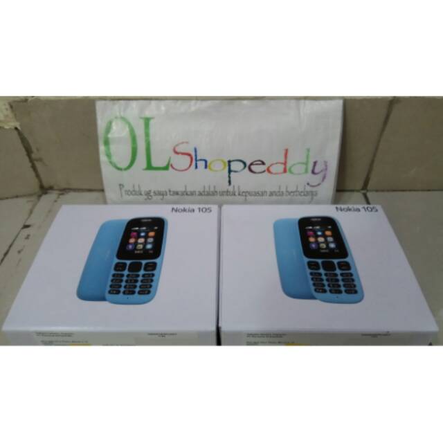 hp nokia 105 new 2017 dual sim garansi resmi