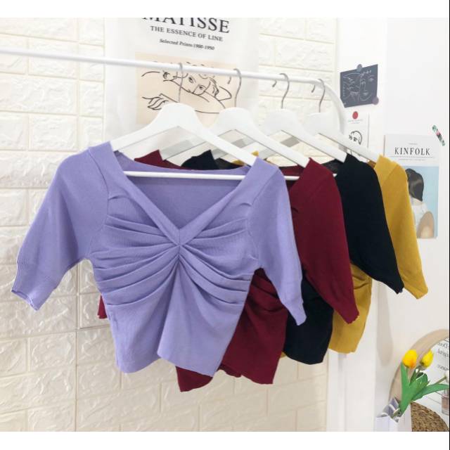 MC 372 baju  rajut  rajut  import knit import baju  knit 