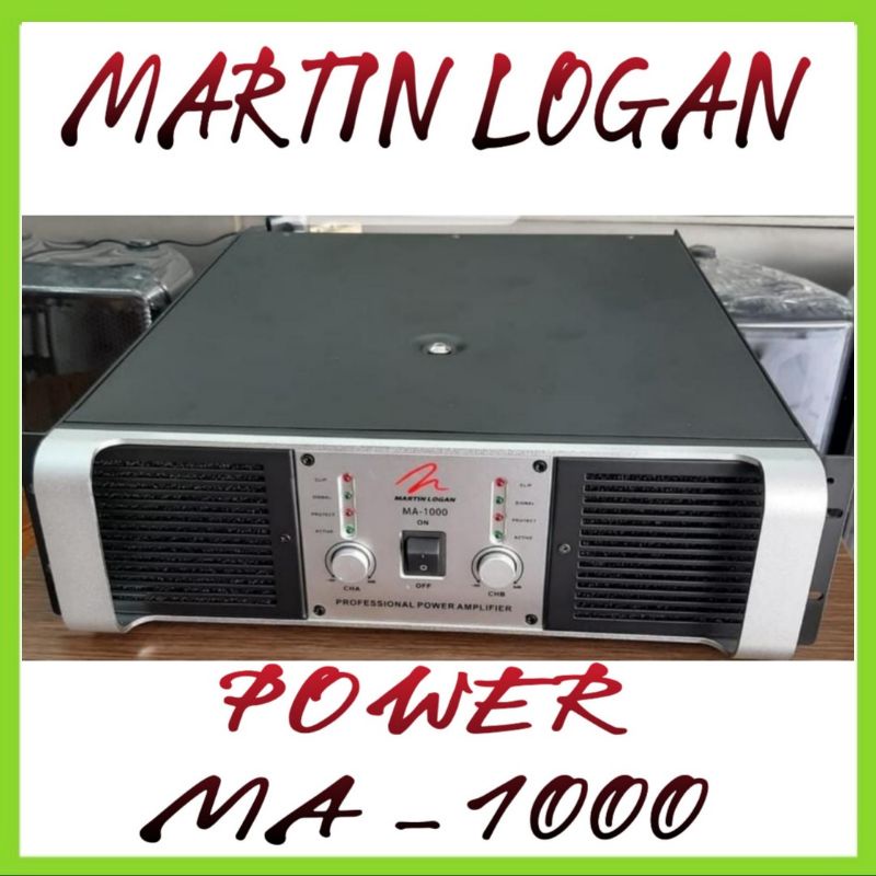 Power Martin Logan MA - 1000 Professional Power Amplifier