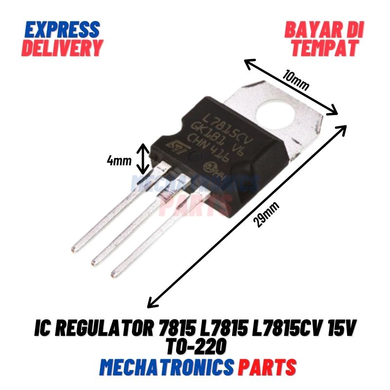 2PCS [ICS-9010] IC REGULATOR 7815 L7815 L7815CV 15V TO-220