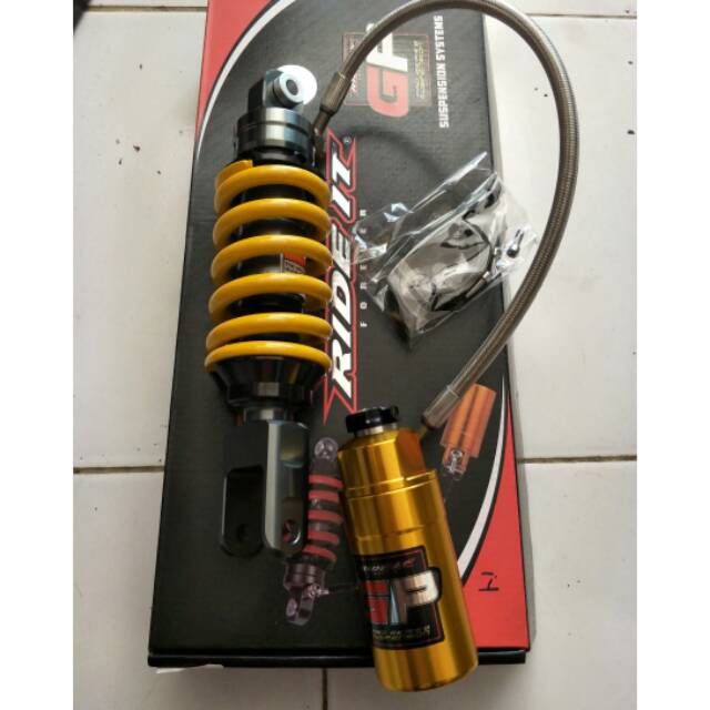 Mono shock belakang vixion old/new R15 tipe ride it gp 103 series,uk 265,warna kuning,merah