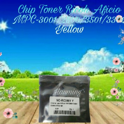 Chip Toner Ricoh MP C3001 C2800 C3501 C3300 C-3300 3001 3501 MPC3001 MPC2800 MPC3501 Yellow