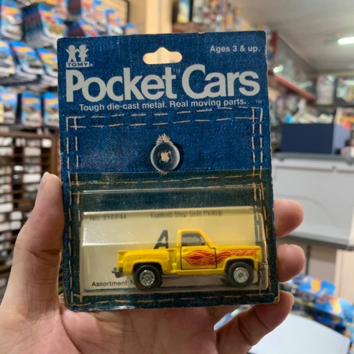 Tomica Pocket Cars Step-Side Pickup Chevrolet - Bubble Kanan Retak