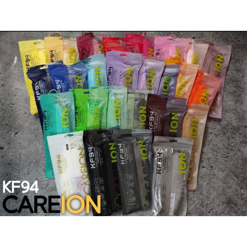 [ECERAN] Masker KF 94 / Masker 4D Masker KF94 KOREA 4ply HITAM PUTIH WARNA