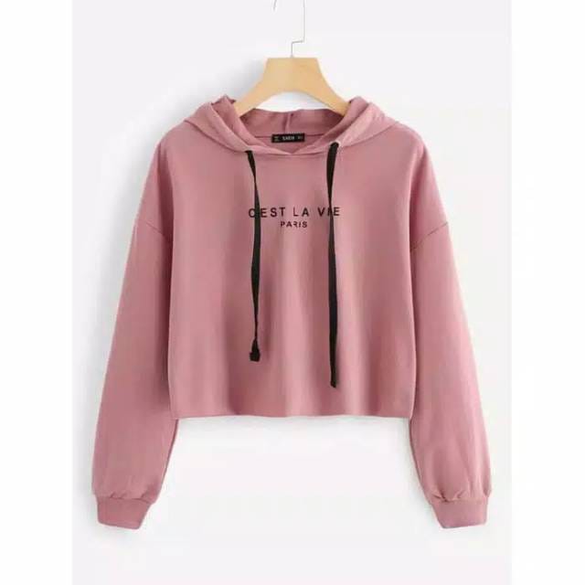 (COD) Sweater Hoodie CEST LAVIE PARIS Sweater Wanita Hoodie Wanita