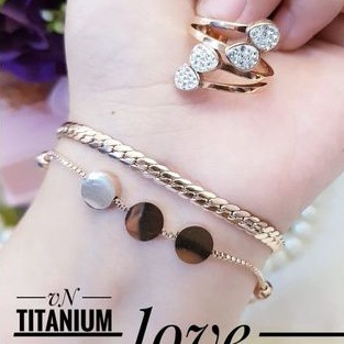 TiTanium set gelang cincin R419