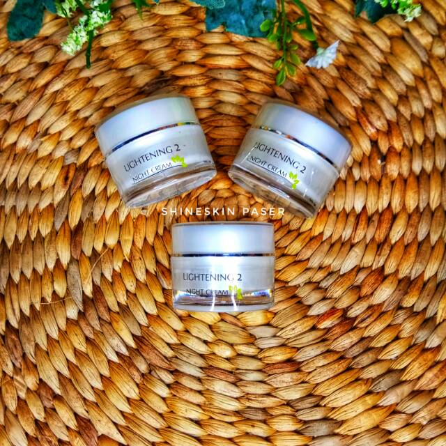 Night Cream Lightening 2 / krim malam Glow (racik) Shineskin