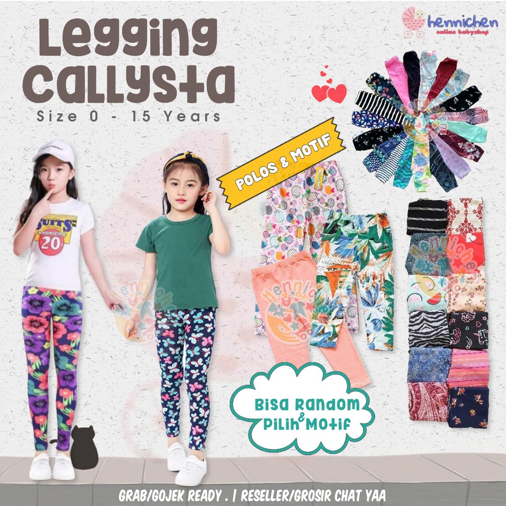 Legging Callysta Leging Polos Bayi dan Anak HIGH QUALITY legging anak jegging anak celana panjang anak