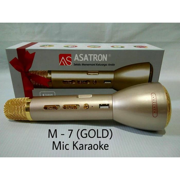 Mic Karaoke Asatron M-7/Speaker/Bluetooth/Mp3(All in one) - Perak