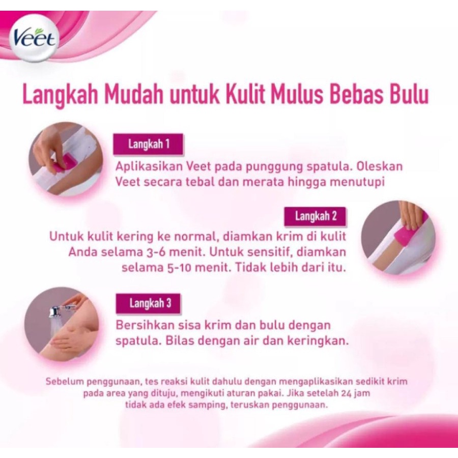 Veet Hair Removal Cream Perontok Bulu Rambut Normal Skin 25 Gram