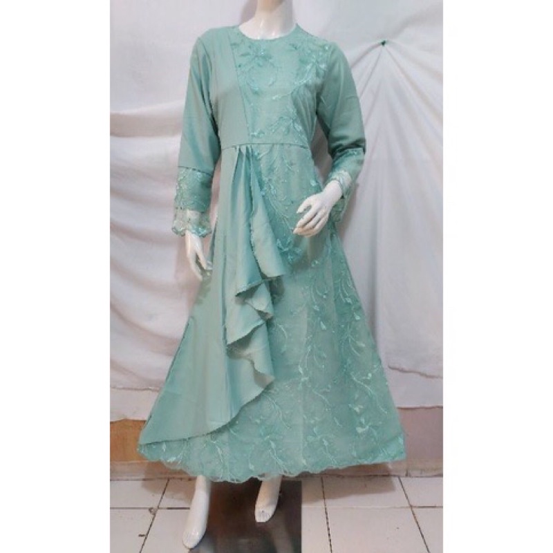 INDAHLA IJO MINT / KEBAYA MODERN / KEBAYA KONDANGAN / KEBAYA WISUDA / GAMIS TERLARIS / KEBAYA TERLAR
