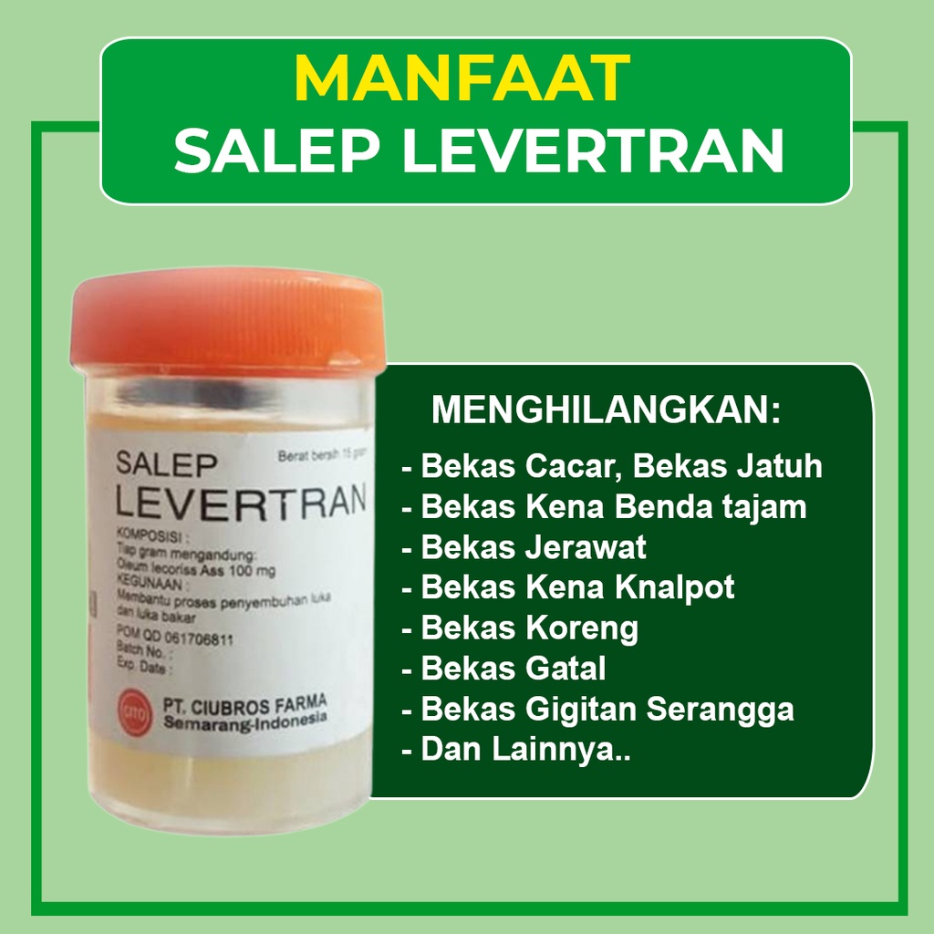 SALEP BEKAS LUKA LEVERTRAN - SALEP BEKAS LUKA BPOM HILANGKAN BEKAS LUKA, BEKAS CACAR, BEKAS OPERASI, KELOID, BEKAS GATAL