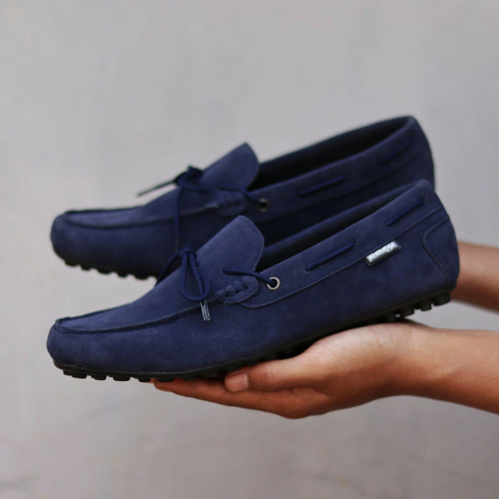 COD - Sepatu Pansus || Sepatu Slip On Pria Cozy Rennes Sepatu Santai Kulit Suede Original Made