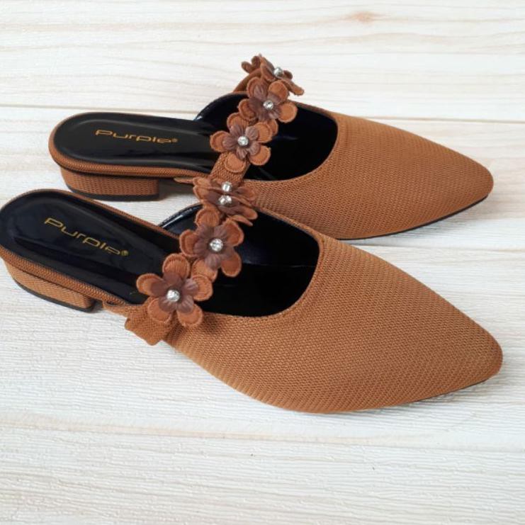 ℮ (BISA ) SENDAL WANITA PURPLE TERBARU - KODE LAVENDER ✷