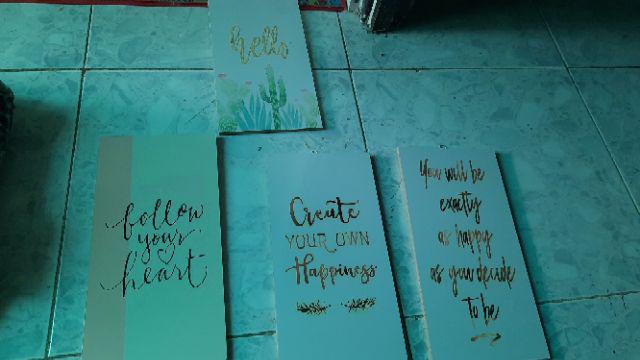 Hiasan Dinding Kata Poster Kayu Quotes Cafe Vintage Wall Decor Ruangan Dekorasi Rumah Quotes Mk139