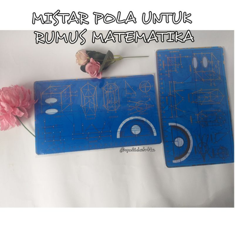 

MISTAR POLA RUMUS MATEMATIKA/ MISTAR GEOMETRI/PENGGARIS MATEMATIKA