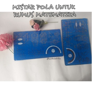 Jual Mistar Pola Rumus Matematika Mistar Geometri Penggaris Matematika Shopee Indonesia