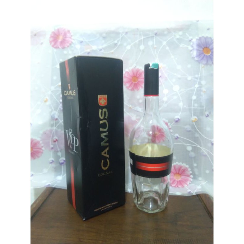 botol bekas ca mus vsop 1liter